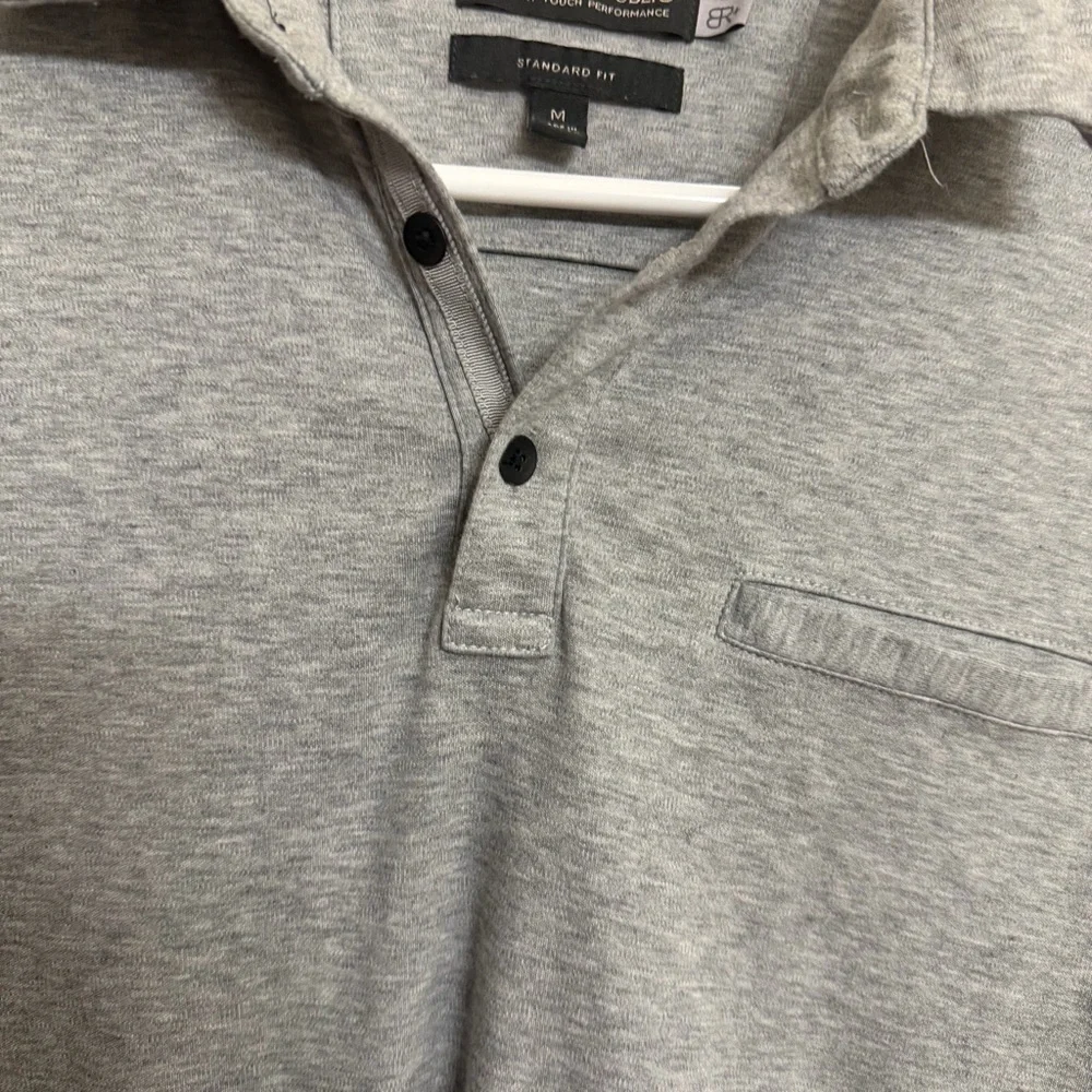 Banana Republic Classic Gray Polo Shirt